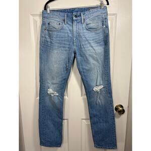 Bonobos Denim Men's Tailored Fit Medium Wash Distressed Blue Jean 31 /30